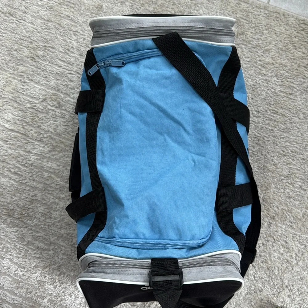 Gently Used Adidas Blue 2 Pocket 2Set Handles- Medium-Size-Heavier Weight Canvas
